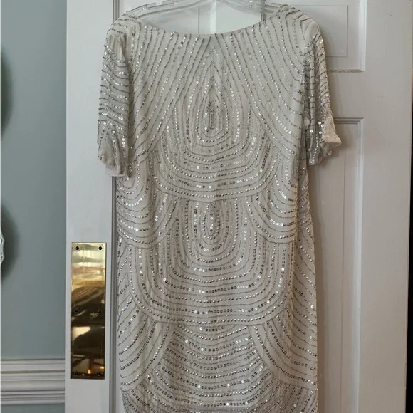 Show Me Your MuMu Sparkling Silver Mini Dress - Picture 4 of 4